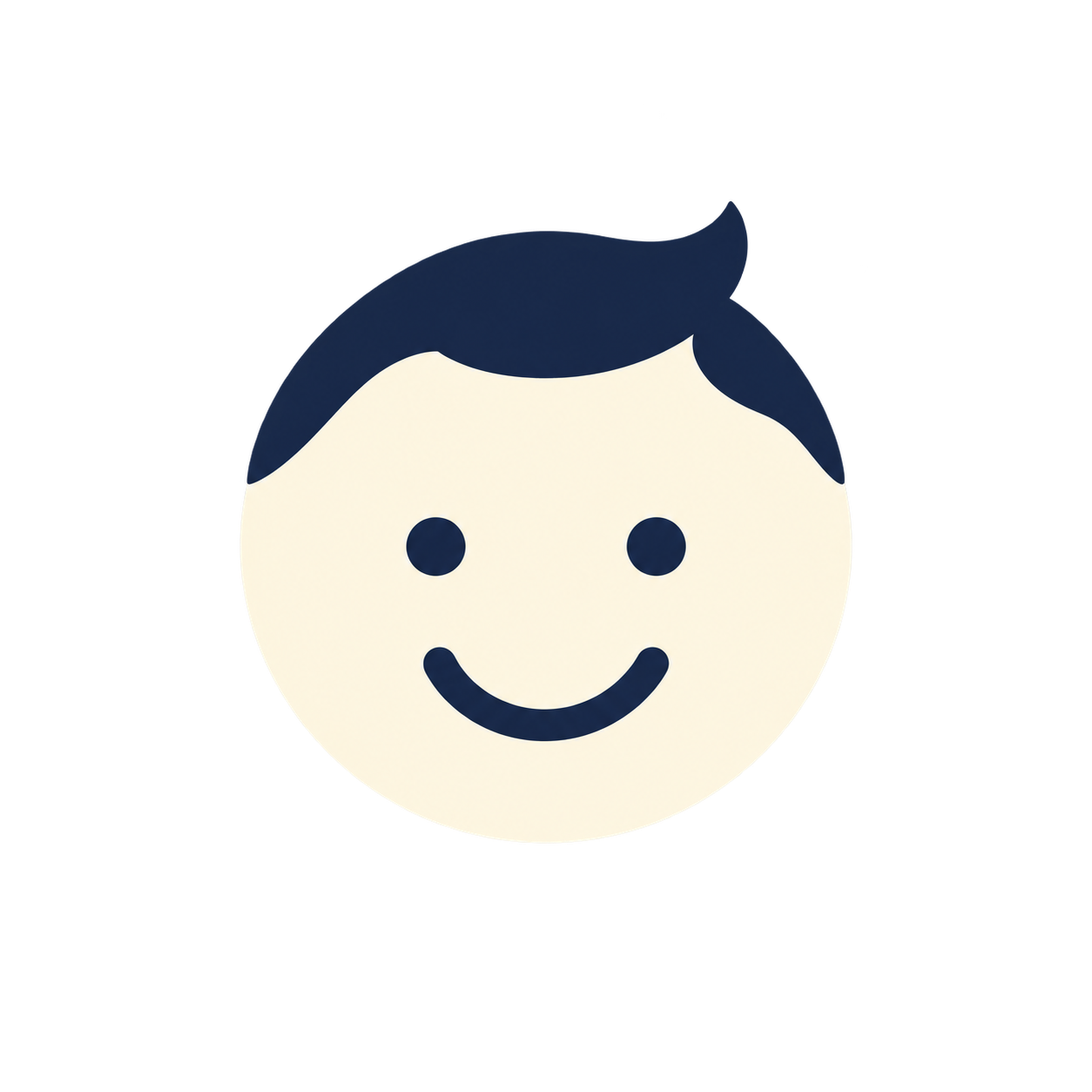 Simple smiley man avatar for Mic